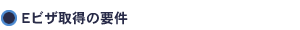 Eビザ取得の要件